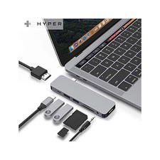 HyperDrive USB-C Hub Adapter, Sanho Solo 7-in-1 Type C Dongle for MacBook Pro, picture