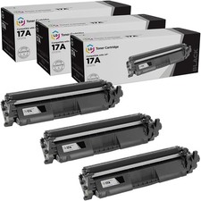 LD 3pk Comp Black Laser Toner Cartridge for HP 17A CF217A MFP M130fn M130fw picture