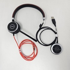 Jabra Evolve 40 Wired Mono Headset HSC017 w/ ENC010 USB-A Controller Tested picture