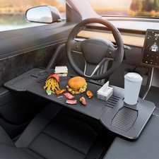 Car Tray Desk Folding Desk Steering Wheel Tray Eating Table For Tesla Model 3 Y picture