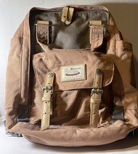 Himawari School Travel Laptop College Backpack Pink & Gray 14.5 X 14.5 X 5” picture