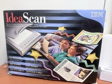 Vintage IBM Idea Scan Pc Computer Scanner Photo Picture + Software Disc Box, NEW picture
