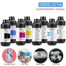 8x500ml LED UV Ink For Epson 1390 1400 1410 R280/290/330 L805 L1800 XP600 TX800 picture