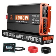2000W Pure Sine Wave Power Inverter 12V DC to 110V/120V AC Car 2000W-009 picture