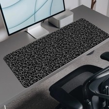 1pc Extended Gaming Mouse Pad and PC Desktop Keyboard Pad - Leopard print Patt picture