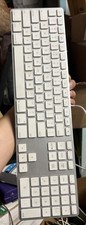 🚀 Apple A1243 Wired USB Aluminum Keyboard MB110 Slim Full Size Mac iMac Pro picture