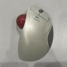 Logitech Cordless TrackMan Wheel T-RA18 Wireless Trackball Mouse USB Ergonomic picture