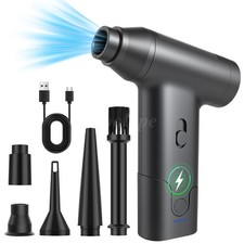 2in1 Brushless Blowing Suction Air Duster 300000 RPM Multi Speed Electric Blower picture
