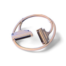 3ft SCSI-III HPDB68 Male TS to SCSI-II HPDB50 Male Latch - Beige picture