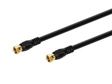 Monoprice 25ft RG6 (18AWG) 75Ohm, CL2 Coaxial Cable W/ F Type Connector - Black picture