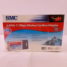 SMC Networks EZ Connect 2.4GHz 11 Mbps Wireless Cardbus Adapter New in Box picture