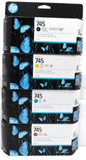 Genuine HP 745 Toner Set Red F9J95A Cyan F9J97A Yellow  F9J96A Black F9J98A-NEW picture