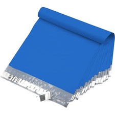 12X15.5 M5-1000pcs POLY MAILERS SHIPPING ENVELOPES PLASTIC BAGS-Blue picture