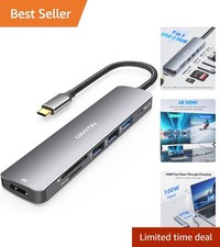 USB C Multiport Hub - 7-in-1, Fast Data Transfer & Elegant Design picture