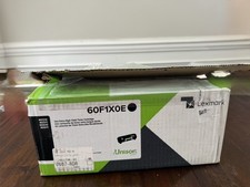 Genuine Lexmark 60F1X0E Black Toner Cartridge Open Box, Never Used picture