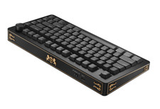 FINEDAY M80, Aluminum Custom Mechanical Keyboard, Gold Engraving & Knob, picture