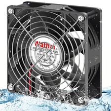 IP67 120mm x 38mm 12V Waterproof Exhaust Fan Dual Ball High Speed picture