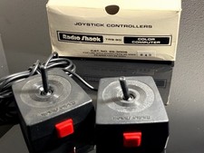 RadioShack TRS-80 Color Computer Joystick Controllers (2) w/ Box MPN 26-3008 picture