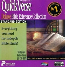 QuickVerse Deluxe Bible Reference Collection 4.0 PC CD religious study tools picture