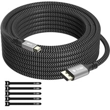 20FT 4K Mini DisplayPort to DisplayPort Cable, 4K@60Hz, Gold-Plated, Braided picture