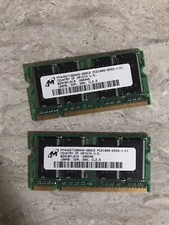 x2 Micron 128 MB DIMM 333 MHz DDR SDRAM Memory (MT4VDDT1664HG-265C2) picture