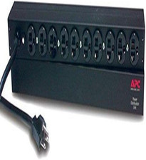 Rack Mount PDU, Basic 100V-120V/20A, (10) Outlets, 1U Horizontal Rackmount (AP95 picture