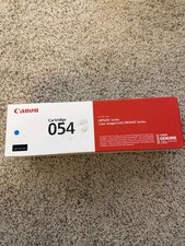 Genuine Original Canon 054 Cyan Color Blue Toner Cartridge Open Box picture