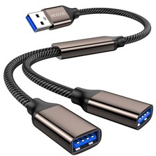 USB Splitter 1 in 2 OutUSB 3.0 Splitter Y CableDual USB Port Extender Hub USB... picture