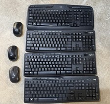 4 Wired Logitech Keyboards and 3 Mouse   (New) picture