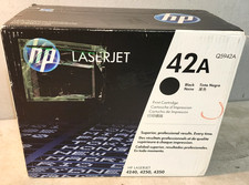HP 42A Q5942A Black Toner Cartridge LaserJet 4240 4350 Genuine New Sealed Box picture