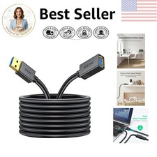 High-Speed USB 3.0 Extension Cable 20FT, Gold-Plated, Compatible with Printers picture