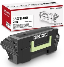 High Yield 58D1H00 Black Toner Cartridge 15000 Pages for Lexmark Printers picture