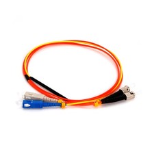 5 Pack of 1m Singlemode SC to OM2 ST Duplex Mode Conditioning Fiber Optic Patch picture