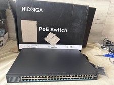 NICGIGA 50 Port Gigabit PoE Ethernet Switch - 48 Port PoE+@400W 2 Gigabit Uplink picture