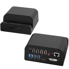 Universal Black Docking Station with HDMI DVI USB Ethernet and Fast Charging ... picture