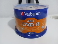 New Verbatim DVD-R Discs  50/Pack 4.7GB 16x 120 Minute Spindle AZO Sealed  picture