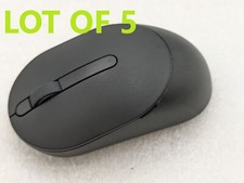 LOT OF 5 Dell MS3121Wt Computer Wireless Mouse Black with NO Dongle Free S/H picture