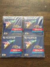 Lot of 4 Fujifilm Zip 250 MB IBM Formatted Disks - Factory Sealed picture