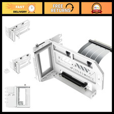 Vertical Graphics Card Holder, PCIe 5.0 Riser for Gaming PC, White Cooler Stand picture