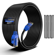 20FT Cat6 Outdoor Ethernet Cable, In-Ground, Heavy Duty Direct Burial, 24AWG CCA picture