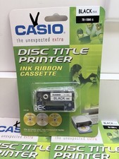 Casio TR-18BK-S Black Ink Disc Title Printer Ink Ribbon Cassette picture