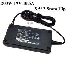 Genuine Delta 200W 19V 10.5A Charger Power Supply 5.5*2.5mm Tip AC Adapter picture