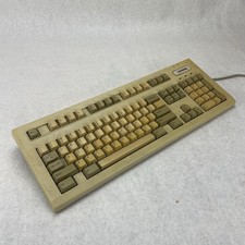 Compaq Enhanced III Vintage Keyboard Yellowed Tested picture