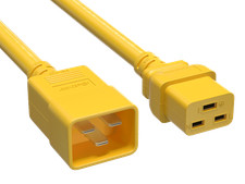 3ft IEC320 C20 to C19 Heavy Duty Extension Power Cord, 12AWG, SJT, 20A/250V, ... picture