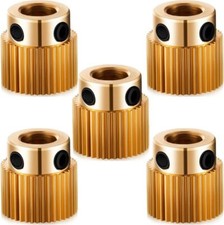 5 Pcs 40 Teeth Brass Extruder Drive Gear Wheel Compatible With Creality 3d Print picture