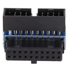 USB 3.0 19/20 Pin 90 Degree Adapter (Black) picture