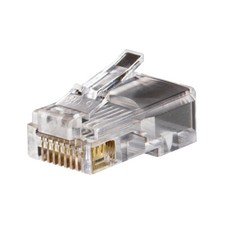 Klein Tools VDV826-702 Pass-Thru™ Modular Data Plug, CAT5E, 50-Pack picture