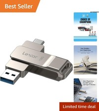 D40E 128GB Dual USB 3.2 Gen 1 Type-C Flash Drive in Elegant Champagne Silver picture
