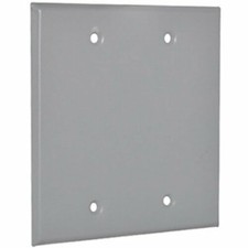 Master Electrician 2BC Weatherproof 2 Gang Blank Cover picture