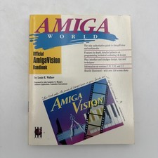 AmigaWorld Official AmigaVision Handbook Louis Wallace Commodore Amiga Book picture